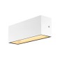 Preview: SLV 1005156 SITRA L, LED Outdoor Wandaufbauleuchte, weiss, CCT switch 3000/4000K IP65