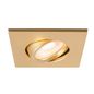 Preview: SLV 1007194 Universal Downlight Abdeckung, für Downlight schwenkbar, eckig, gold matt