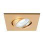 Preview: SLV 1007194 Universal Downlight Abdeckung, für Downlight schwenkbar, eckig, gold matt