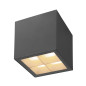 Preview: SLV 1007461 S-CUBE, LED Deckenaufbauleuchte, 2700/3000K, 15W, PHASE, 80°, anthrazit