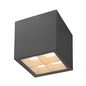 Preview: SLV 1007461 S-CUBE, LED Deckenaufbauleuchte, 2700/3000K, 15W, PHASE, 80°, anthrazit