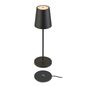 Preview: SLV 1007693 VINOLINA TWO, LED Akku-Tischleuchte IP65, 2200/2700/3000K, TOUCH, schwarz