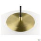 Preview: SLV 1008533 SUN 40 PD, E27, Pendelleuchte, Pendellänge 400 cm, rund, gold