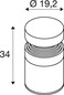 Preview: SLV 1008838 CONCRETE, Pole 35, PHASE, Stehleuchte, 2700 K, IP65, grau