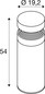 Preview: SLV 1008839 CONCRETE, Pole 55, PHASE, Stehleuchte, 2700 K, IP65, grau