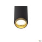 Preview: SLV 1009047 GRIP! S, Deckenaufbauleuchte, double, PHASE, 3000 K, 21 W, 29°, schwarz / gold