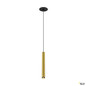 Preview: SLV 1009067 GRIP! S, Pendelleuchte, PHASE, Pendellänge 200 cm, 3000 K, 29°, gold / schwarz