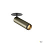 Preview: SLV 1009089 GRIP! M, Deckeneinbauleuchte, PHASE, 3000 K, 42°, IP20, zylindrisch, bronze / schwarz