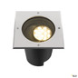 Preview: SLV 1009169 DASAR® L, Bodeneinbauleuchte, asymmetrisch, 3000K, 70°/40°, IP65/IP67, quadratisch, edelstahl / schwarz