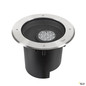 Preview: SLV 1009170 DASAR® XL, Bodeneinbauleuchte, asymmetrisch, 3000K, 70°/40°, IP65/IP67, rund, edelstahl / schwarz