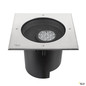 Preview: SLV 1009171 DASAR® XL, Bodeneinbauleuchte, asymmetrisch, 3000K, 70°/40°, IP65/IP67, quadratisch, edelstahl / schwarz