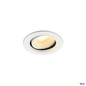 Preview: SLV 1009356 NUMINOS® MOVE XS, Deckeneinbauleuchte, 3000 K, 40°, IP20, rund, weiß
