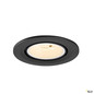 Preview: SLV 1009386 NUMINOS® GIMBLE S, Deckeneinbauleuchte, 2700 K, 55°, IP20, rund, schwarz / weiß