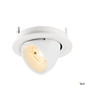 Preview: SLV 1009389 NUMINOS® GIMBLE S, Deckeneinbauleuchte, 2700 K, 20°, IP20, rund, weiß