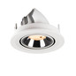 Preview: SLV 1009396 NUMINOS GIMBLE S, Deckeneinbauleuchte weiß/chrom 2700K 55°