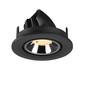 Preview: SLV 1009402 NUMINOS GIMBLE S, Deckeneinbauleuchte schwarz/chrom 3000K 40°