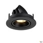 Preview: SLV 1009403 NUMINOS® GIMBLE S, Deckeneinbauleuchte, 3000 K, 55°, IP20, rund, schwarz