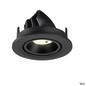 Preview: SLV 1009415 NUMINOS® GIMBLE S, Deckeneinbauleuchte, 4000 K, 20°, IP20, rund, schwarz