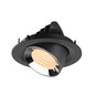 Preview: SLV 1009549 NUMINOS GIMBLE M, Deckeneinbauleuchte schwarz/chrom 2700K 55°