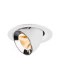 Preview: SLV 1009552 NUMINOS GIMBLE M, Deckeneinbauleuchte weiß/chrom 2700K 20°