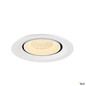 Preview: SLV 1009557 NUMINOS® GIMBLE M, Deckeneinbauleuchte,, 2700 K, 55°, weiß