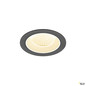 Preview: SLV 1009617 NUMINOS® M, Deckeneinbauleuchte, 3000 K, 40°, IP20, rund, schwarz / weiß