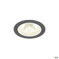 Preview: SLV 1009632 NUMINOS® M, Deckeneinbauleuchte, 4000 K, 20°, IP20, rund, schwarz / weiß