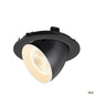 Preview: SLV 1009707 NUMINOS® GIMBLE L, Deckeneinbauleuchte, 2700 K, 40°, IP20, rund, schwarz / weiß