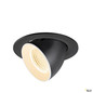 Preview: SLV 1009710 NUMINOS® GIMBLE L, Deckeneinbauleuchte, 2700 K, 55°, IP20, rund, schwarz / weiß