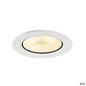 Preview: SLV 1009734 NUMINOS® GIMBLE L, Deckeneinbauleuchte, 3000 K, 40°, IP20, rund, weiß