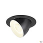Preview: SLV 1009740 NUMINOS® GIMBLE L, Deckeneinbauleuchte, 4000 K, 20°, IP20, rund, schwarz / weiß