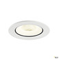 Preview: SLV 1009749 NUMINOS® GIMBLE L, Deckeneinbauleuchte, 4000 K, 20°, IP20, rund, weiß