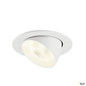 Preview: SLV 1009752 NUMINOS® GIMBLE L, Deckeneinbauleuchte, 4000 K, 40°, IP20, rund, weiß