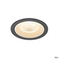 Preview: SLV 1009763 NUMINOS® L, Deckeneinbauleuchte, 2700 K, 55°, IP20, rund, schwarz / weiß