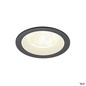 Preview: SLV 1009793 NUMINOS® L, Deckeneinbauleuchte, 4000 K, 20°, IP20, rund, schwarz / weiß