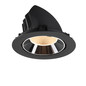 Preview: SLV 1009866 NUMINOS GIMBLE XL, Deckeneinbauleuchte schwarz/chrom 2700K 20°