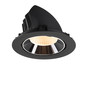 Preview: SLV 1009869 NUMINOS GIMBLE XL, Deckeneinbauleuchte schwarz/chrom 2700K 40°