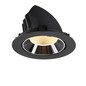 Preview: SLV 1009884 NUMINOS GIMBLE XL, Deckeneinbauleuchte schwarz/chrom 3000K 20°