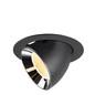 Preview: SLV 1009887 NUMINOS GIMBLE XL, Deckeneinbauleuchte schwarz/chrom 3000K 40°
