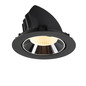 Preview: SLV 1009887 NUMINOS GIMBLE XL, Deckeneinbauleuchte schwarz/chrom 3000K 40°
