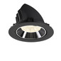 Preview: SLV 1009908 NUMINOS GIMBLE XL, Deckeneinbauleuchte schwarz/chrom 4000K 55°