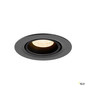 Preview: SLV 1010029 NUMINOS® GIMBLE XS, Deckeneinbauleuchte, 2700 K, 40°, IP20, rund, schwarz