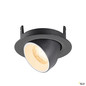 Preview: SLV 1010030 NUMINOS® GIMBLE XS, Deckeneinbauleuchte, 2700 K, 40°, IP20, rund, schwarz / weiß
