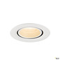 Preview: SLV 1010036 NUMINOS® GIMBLE XS, Deckeneinbauleuchte, 2700 K, 20°, IP20, rund, weiß