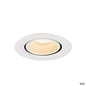 Preview: SLV 1010042 NUMINOS® GIMBLE XS, Deckeneinbauleuchte, 2700 K, 55°, IP20, rund, weiß