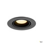 Preview: SLV 1010044 NUMINOS® GIMBLE XS, Deckeneinbauleuchte, 3000 K, 20°, IP20, rund, schwarz