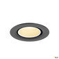 Preview: SLV 1010045 NUMINOS® GIMBLE XS, Deckeneinbauleuchte, 3000 K, 20°, IP20, rund, schwarz / weiß