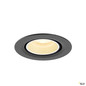 Preview: SLV 1010051 NUMINOS® GIMBLE XS, Deckeneinbauleuchte, 3000 K, 55°, IP20, rund, schwarz / weiß