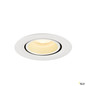 Preview: SLV 1010060 NUMINOS® GIMBLE XS, Deckeneinbauleuchte, 3000 K, 55°, IP20, rund, weiß