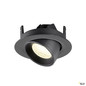 Preview: SLV 1010065 NUMINOS® GIMBLE XS, Deckeneinbauleuchte, 4000 K, 40°, IP20, rund, schwarz